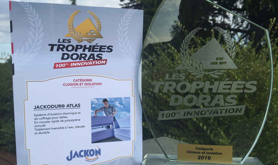 JACKODUR® Atlas wint de Trophée DORAS 100% innovation 2019!