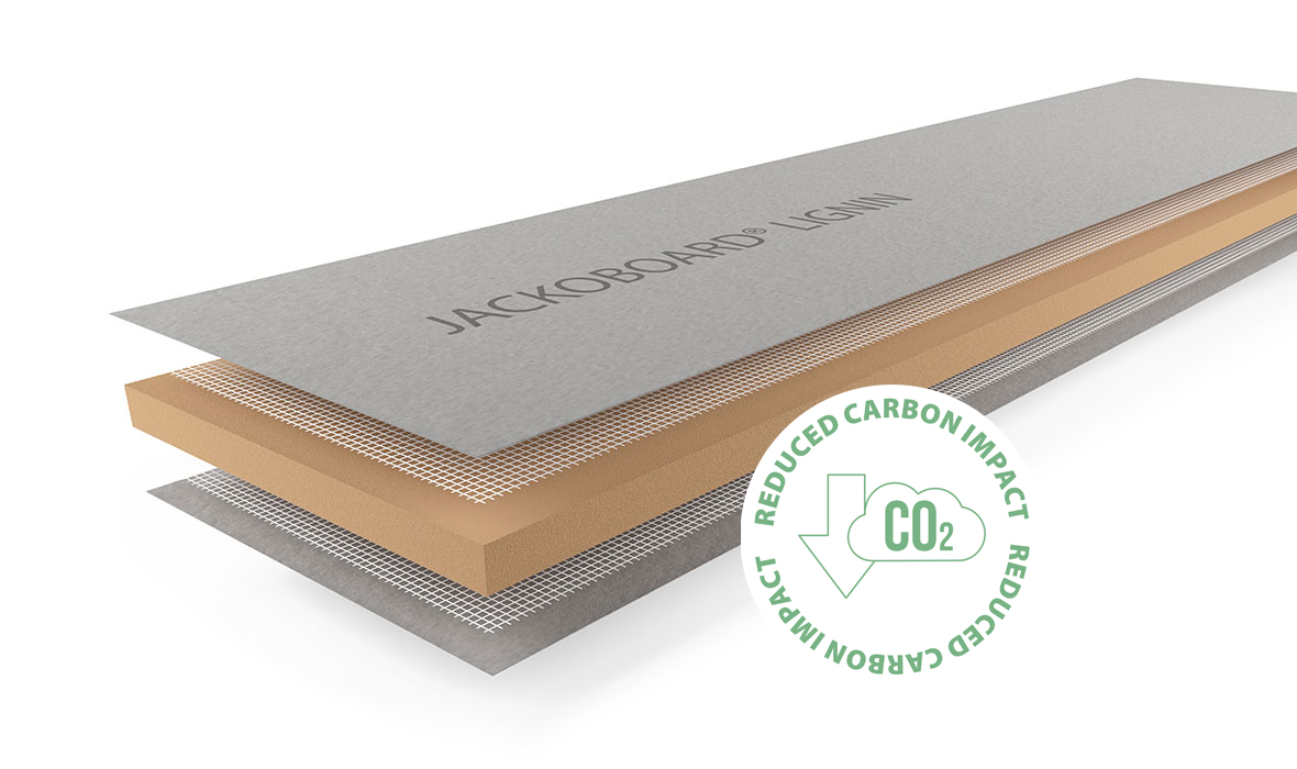 JACKOBOARD® LIGNIN: De CO2-geoptimaliseerde bouwplaat voor modern badkamerinrichting wordt gelanceerd