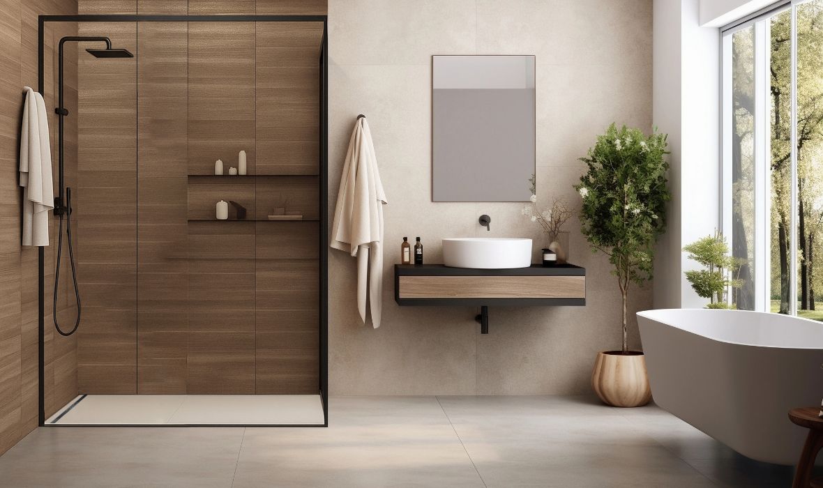JACKOBOARD® Aqua Color&Cut: betegelbaar douche-element met inkortbare roestvrijstalen goot in aantrekkelijke kleuren en strak design